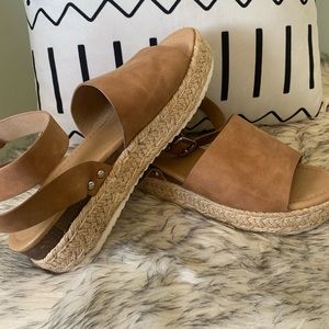 Tan Soda espadrilles 9.5